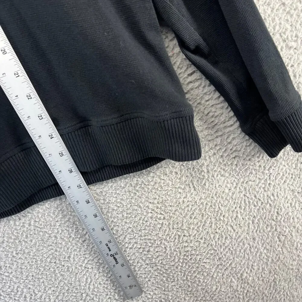 Robert Graham Sweater Men's XL Black 1/ Half Zip Pullover Preppy Office Casual